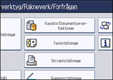 Bild av användarpanelens skärm