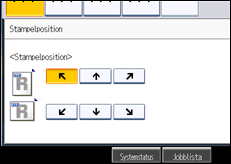 Bild av användarpanelens skärm