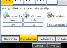Bild av användarpanelens skärm