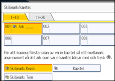 Bild av användarpanelens skärm