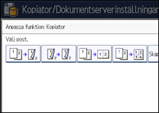 Bild av användarpanelens skärm