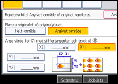 Bild av användarpanelens skärm