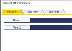 Bild av användarpanelens skärm