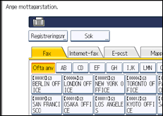 Bild av användarpanelens skärm