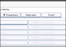 Bild av användarpanelens skärm