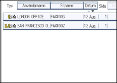 Bild av användarpanelens skärm