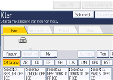 Bild av användarpanelens skärm