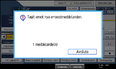 Bild av användarpanelens skärm