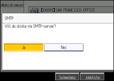 Bild av användarpanelens skärm