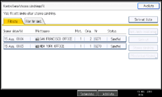 Bild av användarpanelens skärm