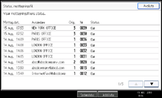Bild av användarpanelens skärm