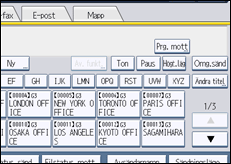 Bild av användarpanelens skärm