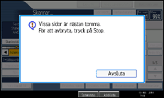 Bild av användarpanelens skärm