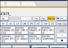 Bild av användarpanelens skärm