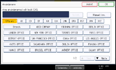Bild av användarpanelens skärm