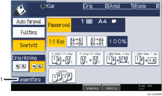 Bild av användarpanelen (numrerade detaljer)