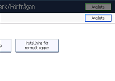 Bild av användarpanelens skärm