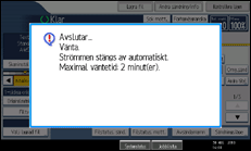 Bild av användarpanelens skärm