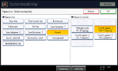 Bild av användarpanelens skärm