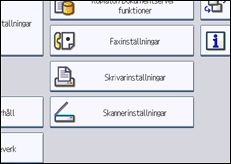 Bild av användarpanelens skärm