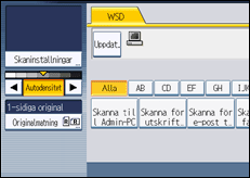Bild av användarpanelens skärm