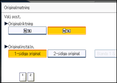Bild av användarpanelens skärm