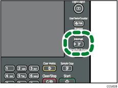 Interrupt key illustration