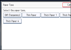 Operation panel screen illustration
