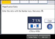 Operation panel screen illustration