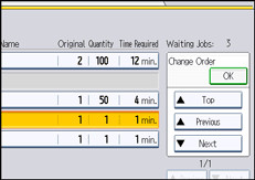 Operation panel screen illustration