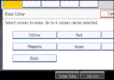 Operation panel screen illustration
