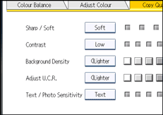 Operation panel screen illustration