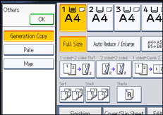 Operation panel screen illustration