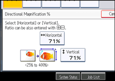 Operation panel screen illustration