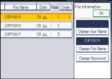 Operation panel screen illustration