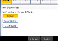 Operation panel screen illustration