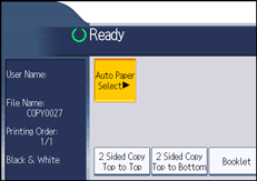 Operation panel screen illustration