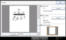 Operation panel screen illustration