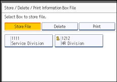 Operation panel screen illustration