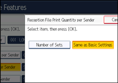 Operation panel screen illustration