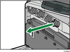 Replacing toner illustration