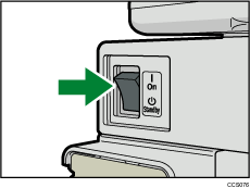 Main power switch illustration
