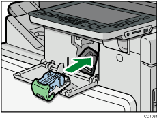 Adding staples illustration