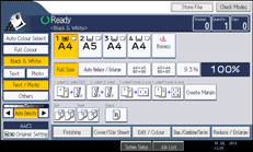 Operation panel screen illustration