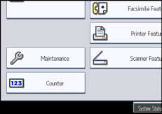 Operation panel screen illustration