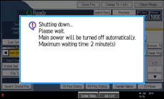 Operation panel screen illustration