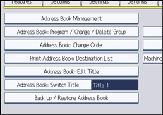 Operation panel screen illustration