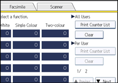 Operation panel screen illustration