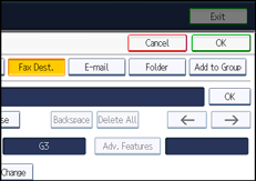 Operation panel screen illustration