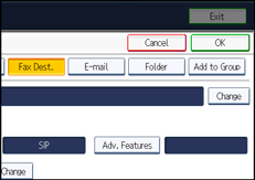 Operation panel screen illustration